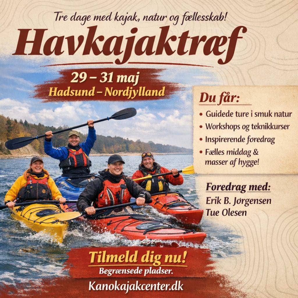 Havkajaktræf ved Hadsund Roklub – 29.–31. maj 2026