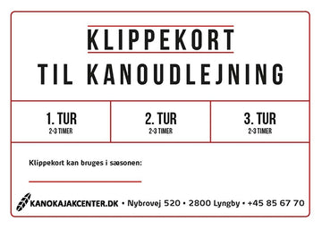 Klippekort - 3-turs